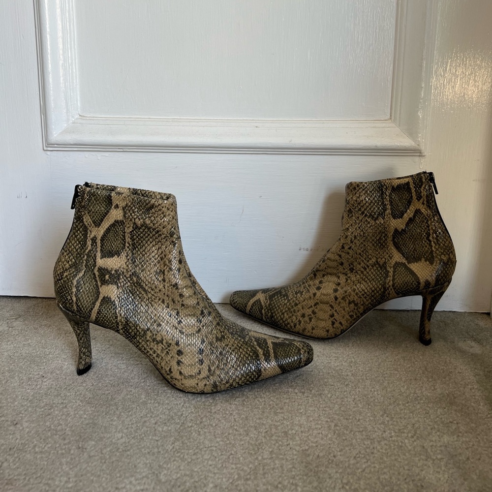BY FAR Leather Ankle Booties
